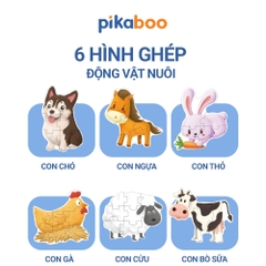 Tranh ghép hình cho bé Pikaboo, giúp con phát triển sớm năng lực quan sát và tư duy sáng tạo