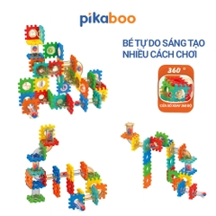 Đồ Chơi Lắp Ghép Thông Minh Ống Trượt Bóng Pikaboo, Xếp Hình Phát Triển Tư Duy Sáng Tạo Cho Bé