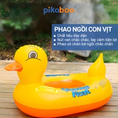 Phao bơi cho bé Pikaboo, kiểu dáng phao ngồi đẹp, chất liệu cao cấp dai bền hoạ tiết in hình sắc nét