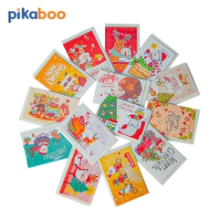 Thiệp mini chúc mừng, cảm ơn họa tiết Giáng sinh đẹp mắt đa dạng (Giao màu ngẫu nhiên)