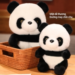 Gấu bông gấu trúc Panda Pikaboo gấu trúc nhồi bông tinh khiết cao cấp, lông mềm mịn co dãn 4 chiều