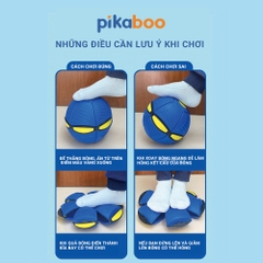 Đồ chơi bóng nảy ma thuật Pikaboo, biến hình thành đĩa bay có đèn led giúp bé vui chơi sáng tạo