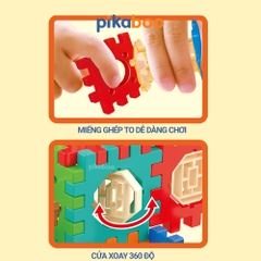 Đồ Chơi Lắp Ghép Thông Minh Ống Trượt Bóng Pikaboo, Xếp Hình Phát Triển Tư Duy Sáng Tạo Cho Bé