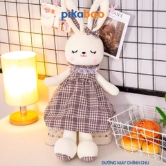 Gấu bông Thỏ mặc váy 50cm cao cấp Pikaboo, thú nhồi bông thỏ dễ thương mềm mại an toàn cho da bé