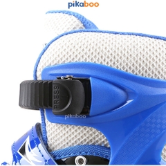 Giày trượt patin trẻ em cao cấp Pikaboo bánh trượt đèn phát sáng nhựa PU cao cấp có thể chỉnh size