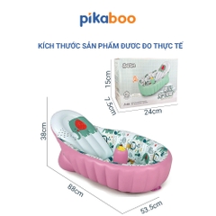 Chậu tắm phao trẻ em cao cấp Pikaboo chất liệu dày dặn, chống trơn trượt an toàn cho bé