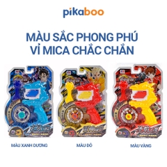 Đồ chơi con quay vô cực đại chiến Pikaboo, chất liệu nhựa kết hợp kim loại cao cấp an toàn bền đẹp