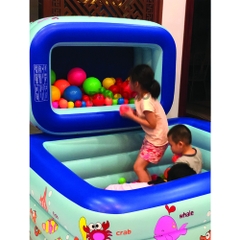 Bể bơi cho bé ( Tặng bơm điện 2 chiều và bộ miếng vá)
