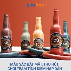 Đồ chơi thể thao ném vòng vào chai Pikaboo, chơi giải trí, chất liệu nhựa cao cấp, an toàn cho trẻ