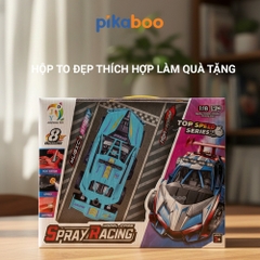 Ô tô điều khiển từ xa phun sương có đèn Pikaboo , đồ chơi bé trai kiểu dáng thể thao nhạc sôi động