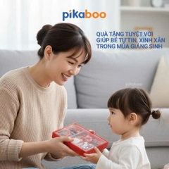 Cặp tóc, dây buộc tóc Giáng Sinh cho bé Pikaboo, món quà Noel xinh xắn