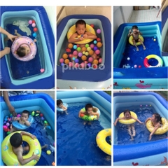 Bể bơi cho bé ( Tặng bơm điện 2 chiều và bộ miếng vá)