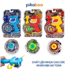 Đồ chơi con quay vô cực đại chiến Pikaboo, chất liệu nhựa kết hợp kim loại cao cấp an toàn bền đẹp