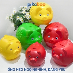 Đồ chơi lợn tiết kiệm cho bé Pikaboo, chất liệu nhựa Việt Nhật cao cấp, đa dạng màu sắc kích thước