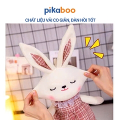 Gấu bông Thỏ mặc váy 50cm cao cấp Pikaboo, thú nhồi bông thỏ dễ thương mềm mại an toàn cho da bé