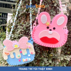 Túi xách cho bé gái Pikaboo, đồ chơi DIY giáo dục thủ công nghệ thuật tự làm túi xách đầy sáng tạo
