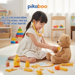 Đồ chơi bác sĩ Pikaboo, đồ chơi nhập vai giúp bé phát triển kỹ năng, bé chơi vui học hay