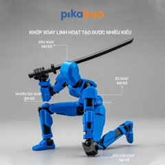 Đồ chơi lắp ráp mô hình 3D Robot Pikaboo, mô hình có khớp linh hoạt cho bé thỏa sức sáng tạo