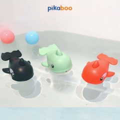 Đồ chơi cá heo phun nước nhà tắm Pikaboo, họa tiết bắt mắt, chất liệu silicone mềm dẻo an toàn