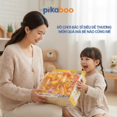 Đồ chơi bác sĩ Pikaboo, đồ chơi nhập vai giúp bé phát triển kỹ năng, bé chơi vui học hay