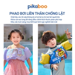 Phao bơi liền thân cho bé Pikaboo kiểu dáng đẹp, chất liệu cao cấp dai bền, hoạ tiết in hình sắc nét