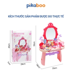 Đồ chơi bàn trang điểm Pikaboo cho bé vui chơi nhập vai sáng tạo, chất liệu nhựa an toàn