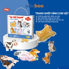 Tranh ghép hình cho bé Pikaboo, giúp con phát triển sớm năng lực quan sát và tư duy sáng tạo