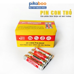 Pin tiểu pin đũa Con Thỏ dùng cho đồ chơi trẻ em Pikaboo 1 vỉ gồm 4 viên điện áp 1.5V