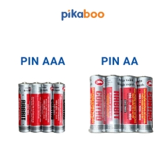 Pin tiểu pin đũa Con Thỏ dùng cho đồ chơi trẻ em Pikaboo 1 vỉ gồm 4 viên điện áp 1.5V