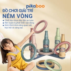 Đồ chơi thể thao ném vòng vào chai Pikaboo, chơi giải trí, chất liệu nhựa cao cấp, an toàn cho trẻ