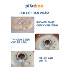 Phao cổ cho bé Pikaboo dùng cùng phao chậu, bồn tắm cho bé 0-12 tháng tắm tập bơi vận động thư giãn