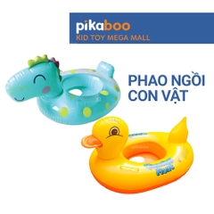 Phao bơi cho bé Pikaboo, kiểu dáng phao ngồi đẹp, chất liệu cao cấp dai bền hoạ tiết in hình sắc nét