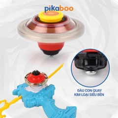 Đồ chơi con quay vô cực đại chiến Pikaboo, chất liệu nhựa kết hợp kim loại cao cấp an toàn bền đẹp