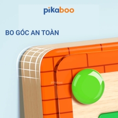 Đồ chơi mê cung khủng long từ tính Pikaboo bằng gỗ an toàn chủ đề khủng long cho bé từ 3 tuổi