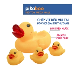Đồ chơi chíp con vật thả bồn tắm cao cấp Pikaboo, hình con vật đáng yêu ngộ nghĩnh an toàn cho bé