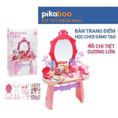 Đồ chơi bàn trang điểm Pikaboo cho bé vui chơi nhập vai sáng tạo, chất liệu nhựa an toàn