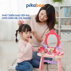 Đồ chơi bàn trang điểm Pikaboo cho bé vui chơi nhập vai sáng tạo, chất liệu nhựa an toàn