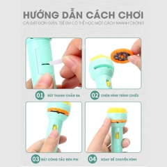 Đèn pin chiếu hình 24 hình ngộ nghĩnh đáng yêu