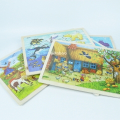 Đồ chơi tranh ghép gỗ 60 chi tiết