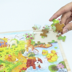 Đồ chơi tranh ghép gỗ 60 chi tiết