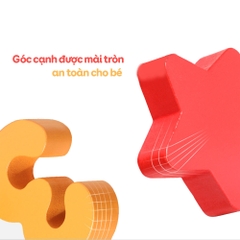 Bảng chữ cái và số bằng gỗ