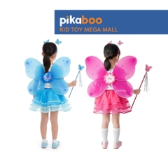 Đồ chơi cánh tiên cho bé gái Pikaboo, kiểu dáng cánh bướm và bông hoa xinh xắn, màu sắc đẹp