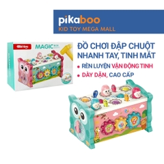 Đồ chơi cho bé đập chuột kết hợp câu cá Pikaboo rèn luyện nhanh tay tinh mắt chất liệu an toàn