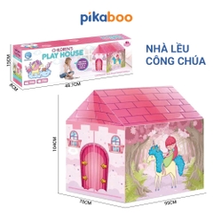 Nhà lều cao cấp cho trẻ em Pikaboo, chất liệu vải chống thấm nước, họa tiết màu sắc bắt mắt cho bé