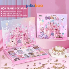 Hạt làm vòng tay Pikaboo, đồ chơi DIY cho bé tự sáng tạo hạt xâu vòng thành kiểu dáng yêu thích