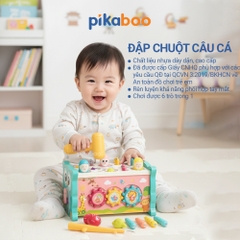 Đồ chơi cho bé đập chuột kết hợp câu cá Pikaboo rèn luyện nhanh tay tinh mắt chất liệu an toàn