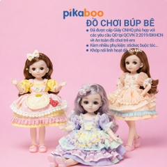 Đồ chơi búp bê cho bé gái Pikaboo, gồm nhiều phân loại bé lựa chọn, chất liệu an toàn