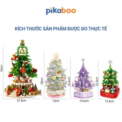 Đồ chơi lắp ráp xếp hình Hộp nhạc cây Thông Noel Pikaboo