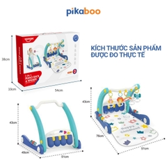 Đồ chơi thảm nhạc  2 trong 1 thảm nhạc kết hợp xe đẩy tập đi Pikaboo