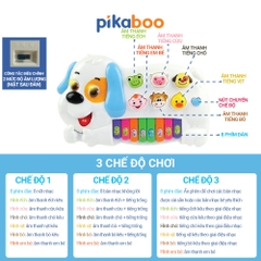 Đàn piano cho bé Pikaboo cao cấp, âm thanh chất lượng, đèn led sáng nhấp nháy, nhiều chế độ